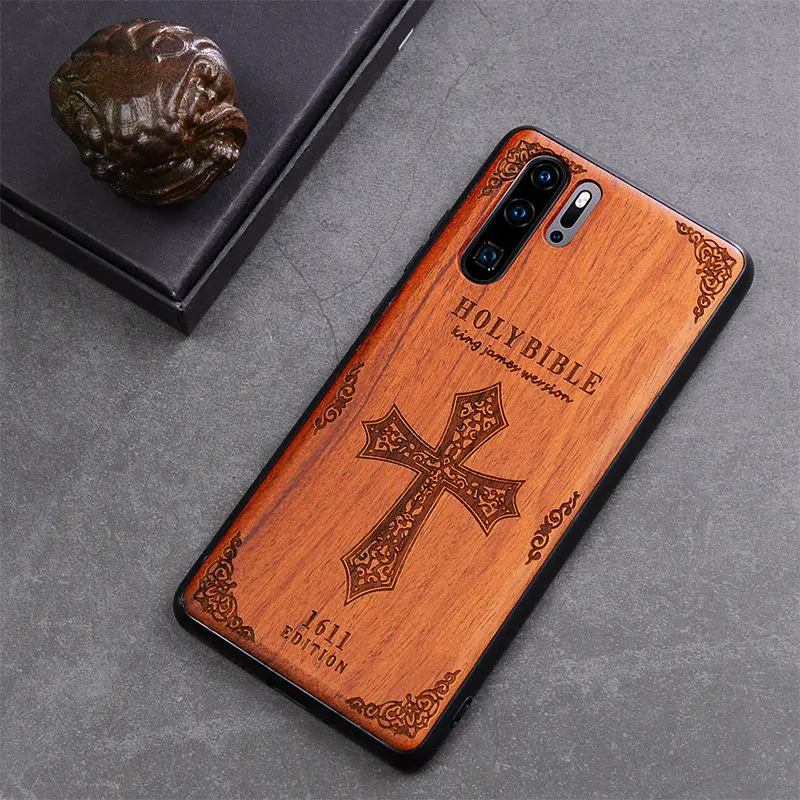 Оригинальный чехол из натурального дерева для Huawei P30 Pro P20Lite Мягкий бампер ТПУ