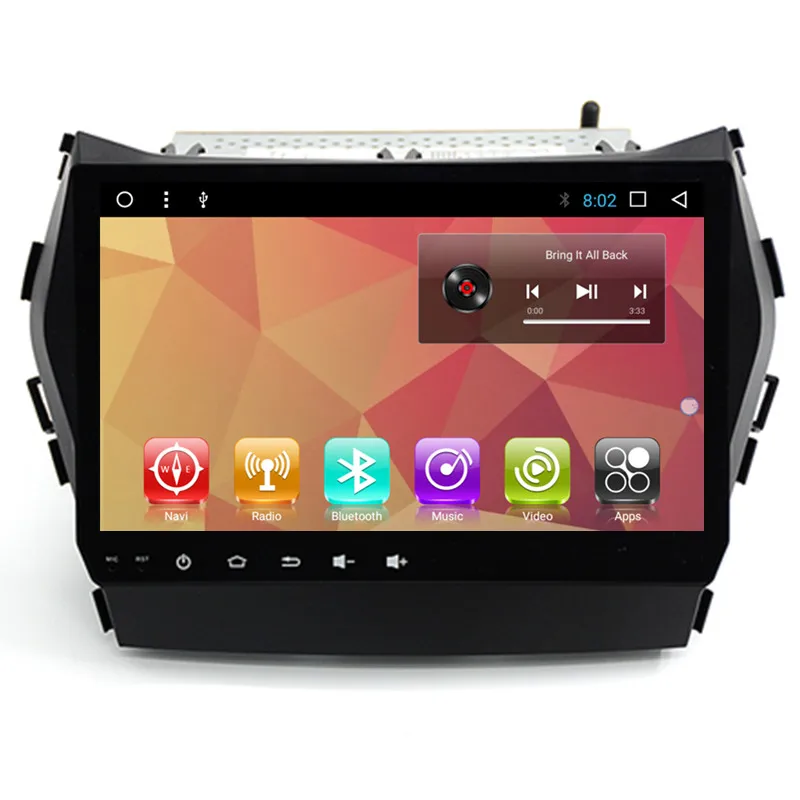 9 &quotAndroid Авторадио автомобильное радио аудио Sat Nav Головное устройство для Hyundai Santa