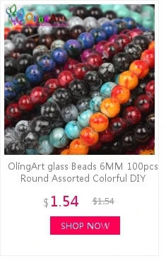 OlingArt 6 мм 100 шт стеклянные бусины из искусственного жемчуга DIY браслет серьги из бисера колье ожерелье Изготовление ювелирных изделий микс разноцветных