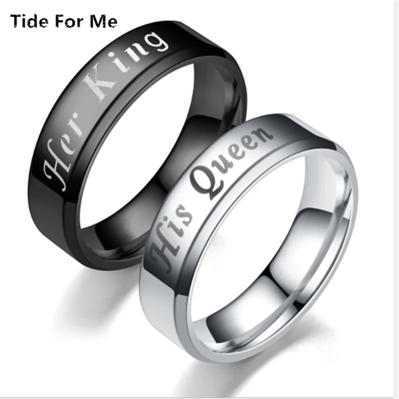 stainless steel finger rings for women men wedding bands ring letter silver gold color top quality bijoux fashion Jewelry gifts | Украшения