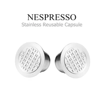 2nd generation stainless steel metal refillable reusable capsule for nespresso machine refillable free shipping