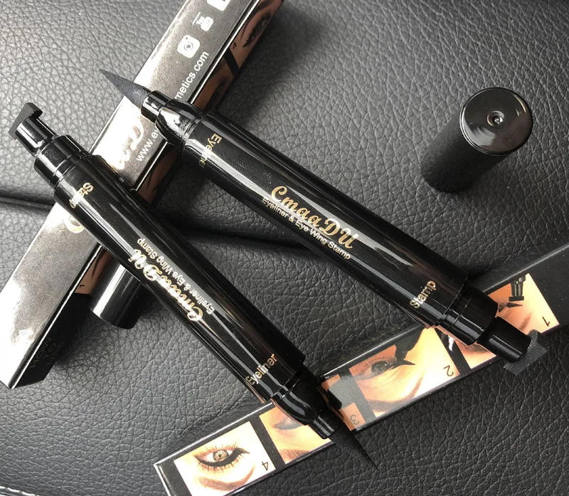!! Двухсторонняя маркировочная ручка черная жидкая подводка для глаз карандаш в