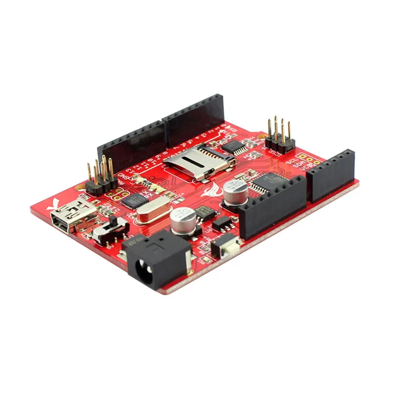 Макетная плата elerow Crowduino Uno SD V1.5 для Arduino UNO Atmega328P с мини USB кабелем микроконтроллер