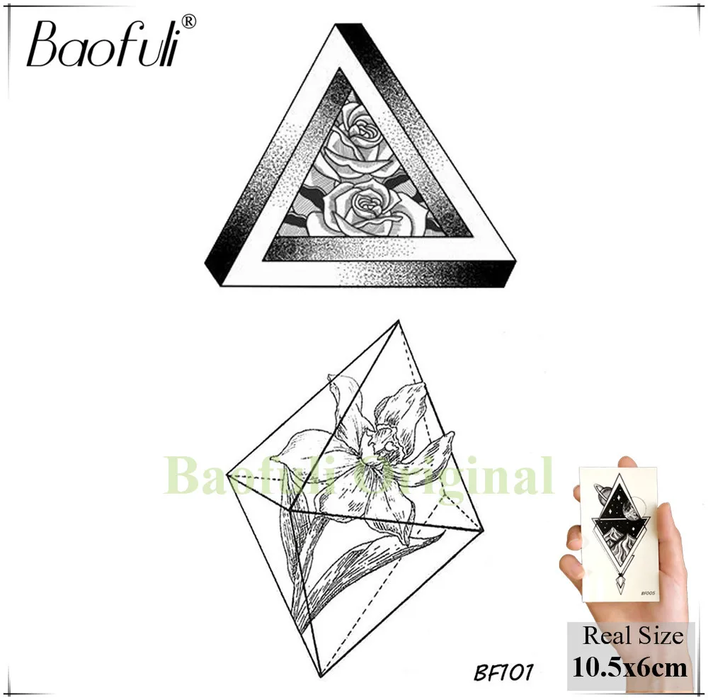 BBF101 BAOFULI Hummingbird Временные татуировки птицы для женщин акварельные поддельные татуировки стикеры боди-арт рука водостойкие татуировки лист - Цвет: BBF101