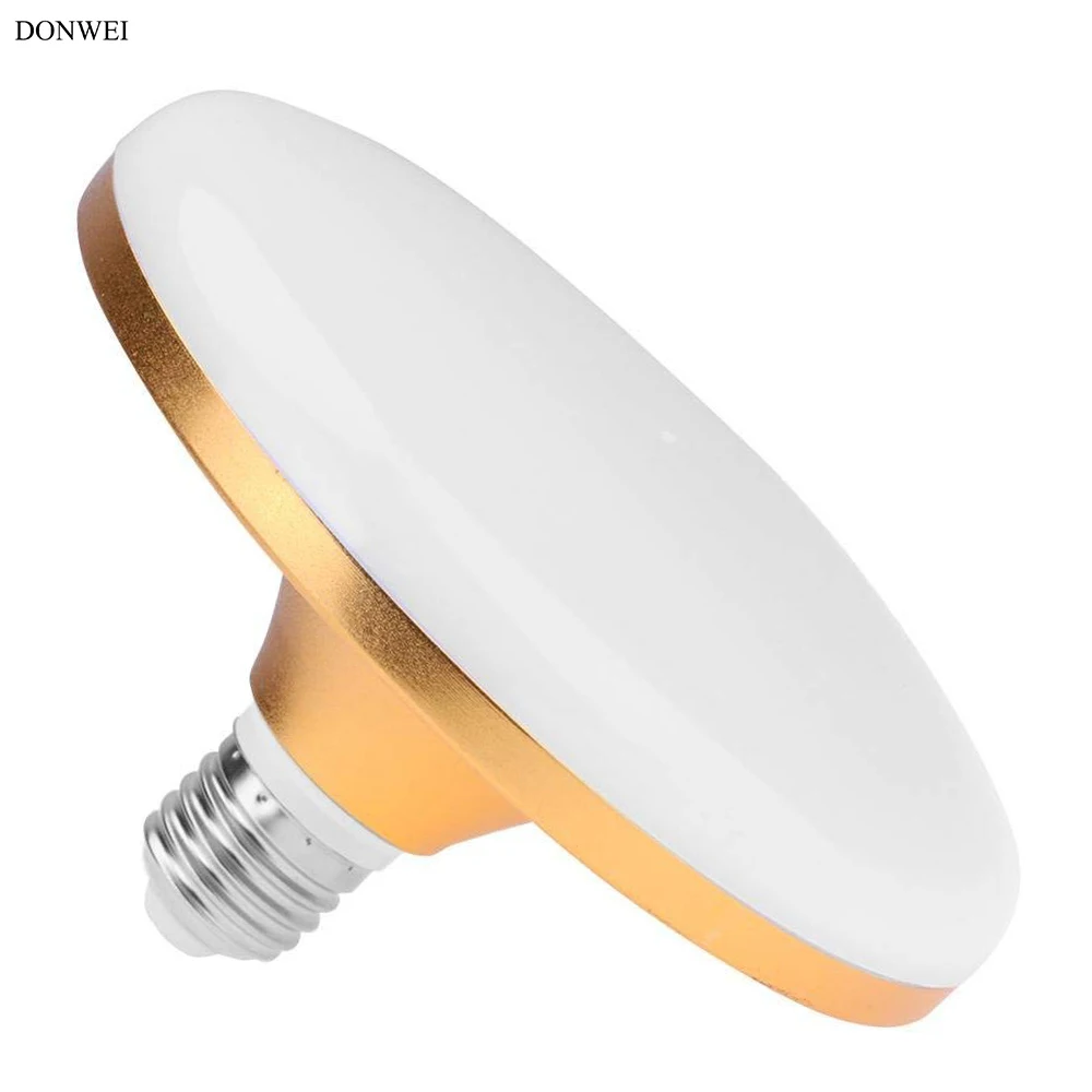 Энергосберегающая светодиодная лампа DONWEI E27 15 Вт 18 36 50 SMD 2835 плоская мощная 220 в НЛО