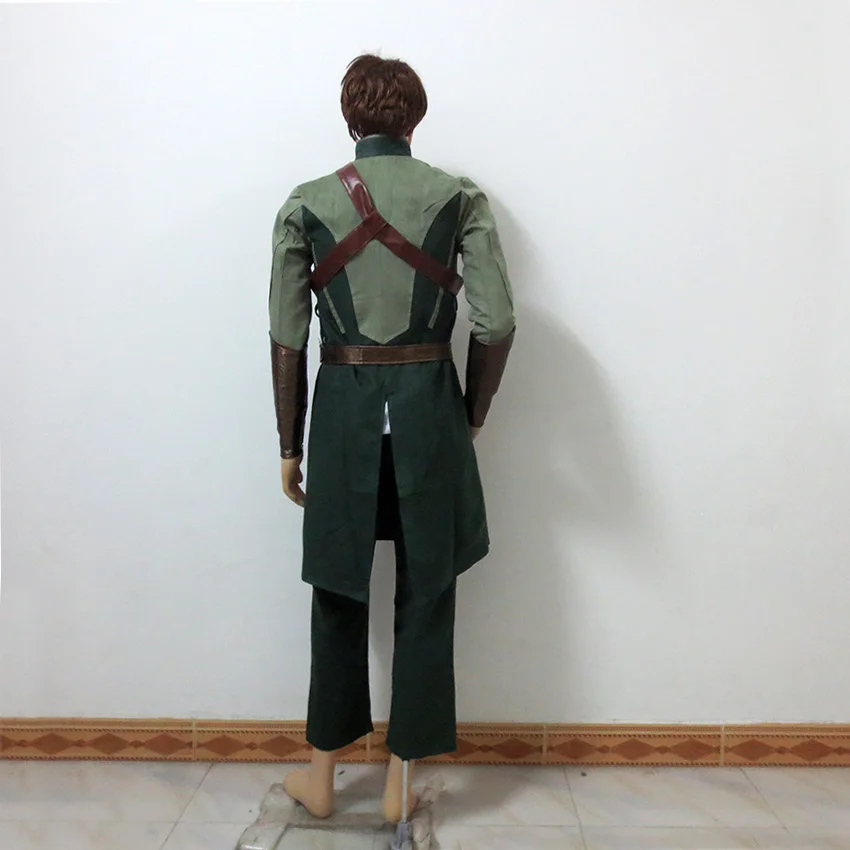 Одежда для костюмированной вечеринки Legolas зеленого цвета на Рождество Хэллоуин