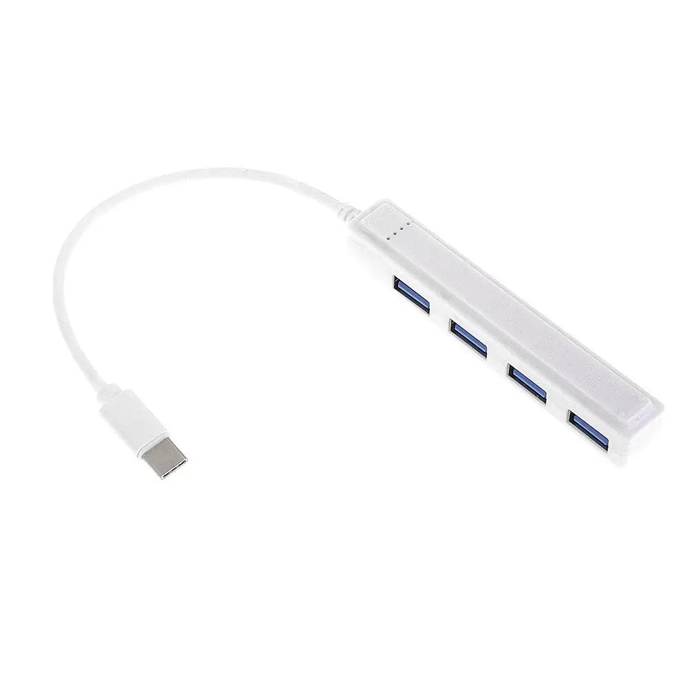 Тип с разъемами типа C и 4 Порты разъёмы USB 2 0 HUB адаптер кабель USB-C подключаться к