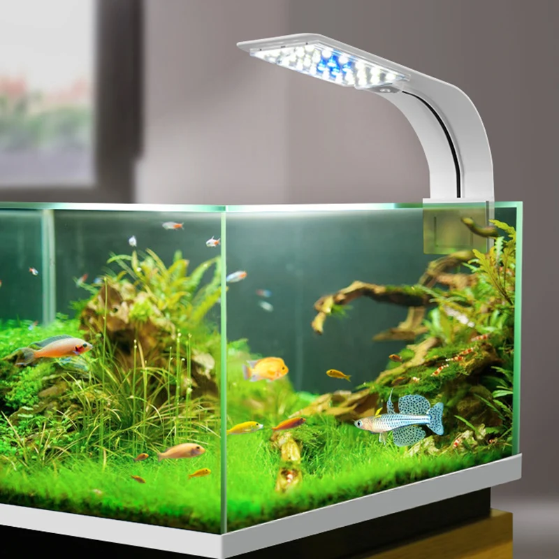 Fish Tank Light LED Aquarium Lighting Clip-on Aquarium Lamp Aquatic Plants Freshwater Waterproof LED Lights For Small Fish Tanks