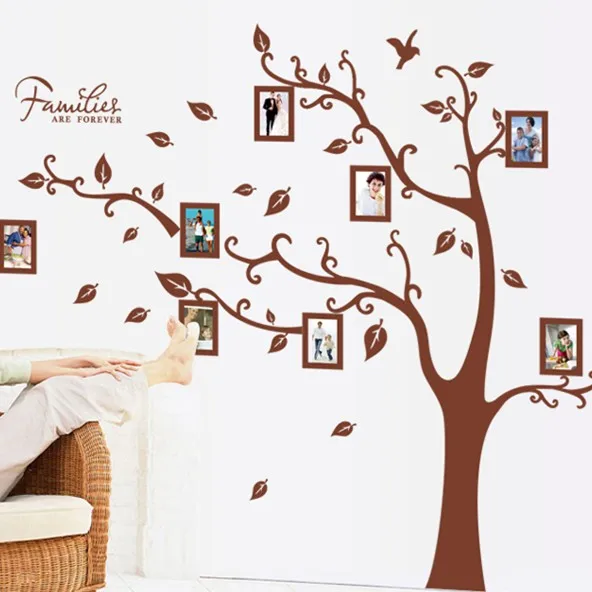 Рамка с деревьями картина декоративная наклейка для гостиной и телевизора клей