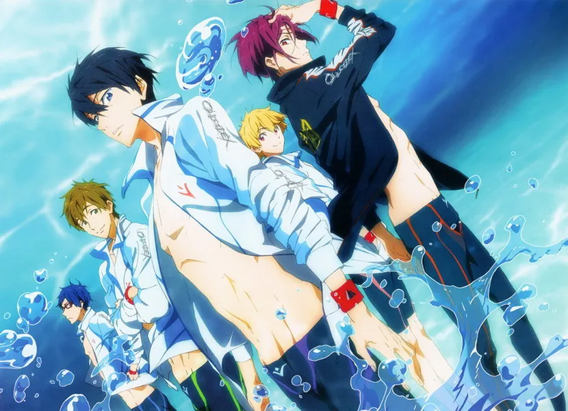 Бесплатно! Аниме персонажи плавания Iwatobi 41*57 см настенный постер свиток #35762|posters
