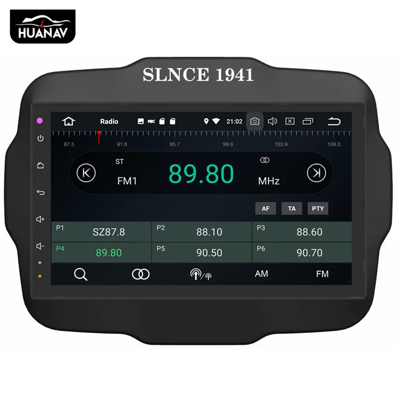Автомобильный DVD плеер HUANVA Android 8 0 GPS навигация для Jeep Renegade 2016 2017 2018 2019