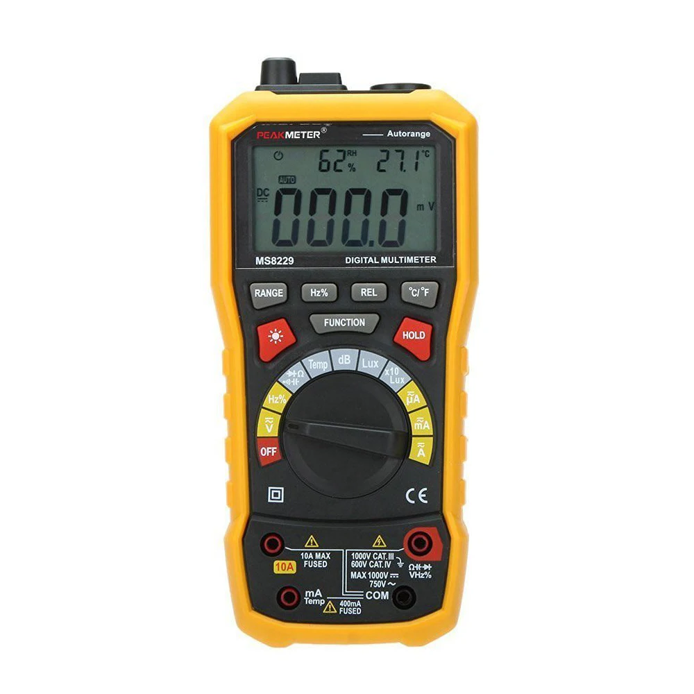 Lixf peakmeter MS8229 авто диапазон 5 в 1 Многофункциональный ручной 2.8 &quotАвто Цифровой