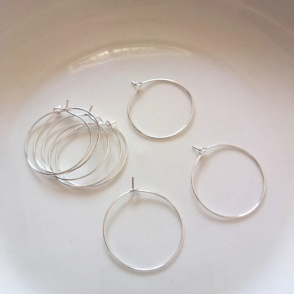 Горячие 50 шт./лот золотые серебряные круглые большие серьги Модные женские