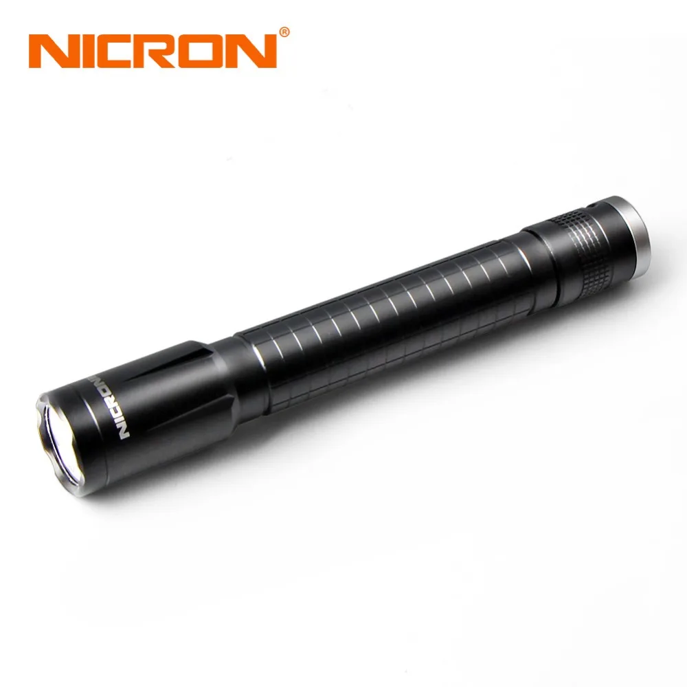 NICRON фонарик 100LM Водонепроницаемый 3 Вт 2xAA высокая яркость 100 м дальность луча для
