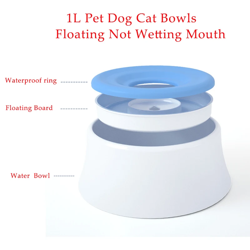 Новинка миска для воды собак портативные миски плавающие не смачивающие рот