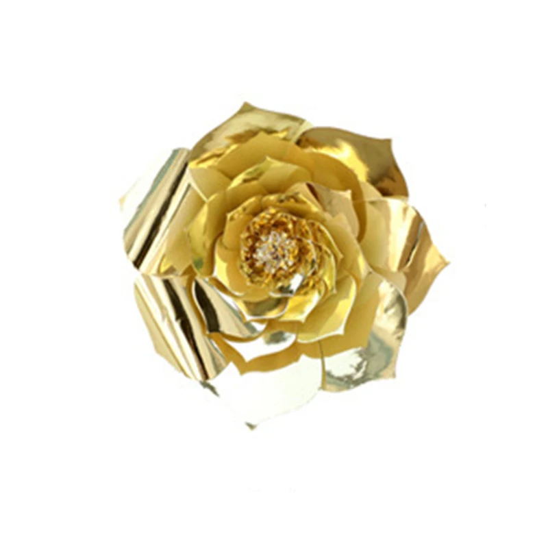 gold Chicinlife 1 шт. 30 см/40 см DIY Искусственные бумажные цветы фон свадебный душ декор для вечеринки в честь Дня Рождения украшения на свадьбу - Цвет: gold