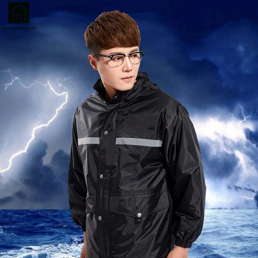 

Waterproof Outdoor Rain Coat Hiking Rain Suit Camping Motorcycle Men Camouflage Raincoat Capa Lluvia Women Rain Pants Suit QR228