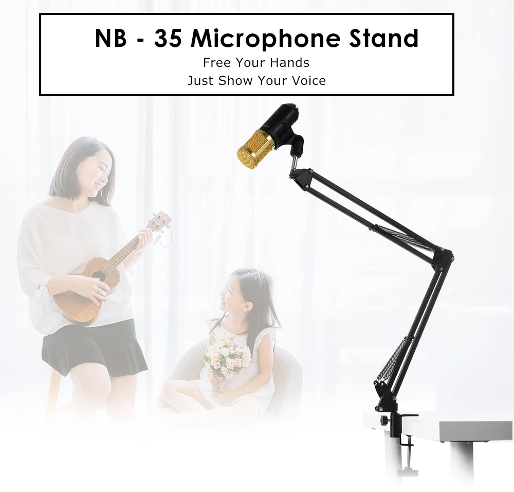 NB-35 выдвижной записывающий микрофон металлическая подвеска стрелы ножничный кронштейн подставка держатель для вещания и телевизионных станций