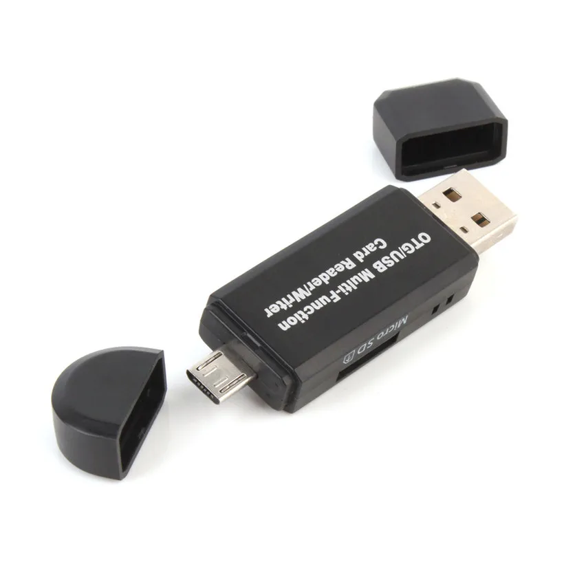 Расширенные новые компьютерные аксессуары 2018 MINI USB 2 0 + OTG Micro SD/SDXC TF кардридер
