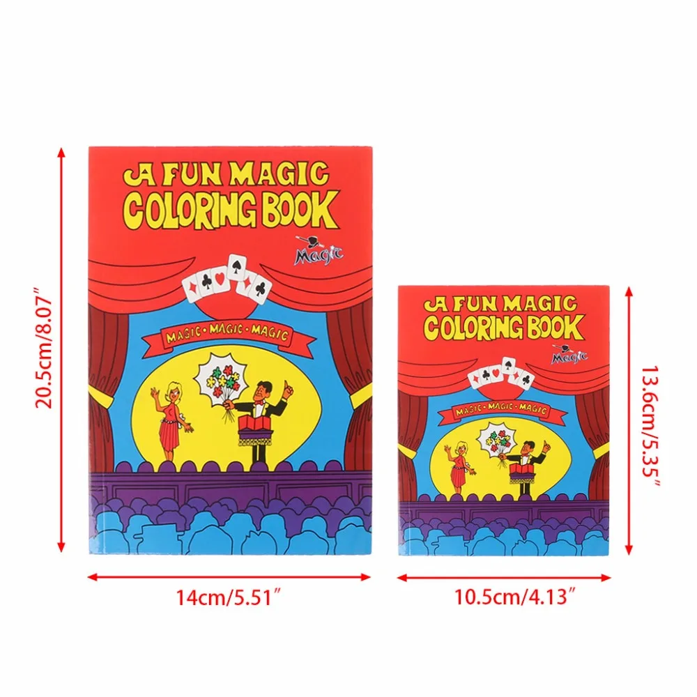 

HBB Comedy Magic Coloring Book Magic Tricks Illusion Kids Toy Gift Funny Baby Toy