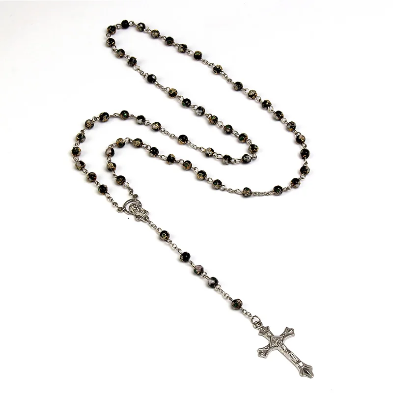 Висячее ожерелье с четкой подвеской крест гвоздиком христианский центр Девы