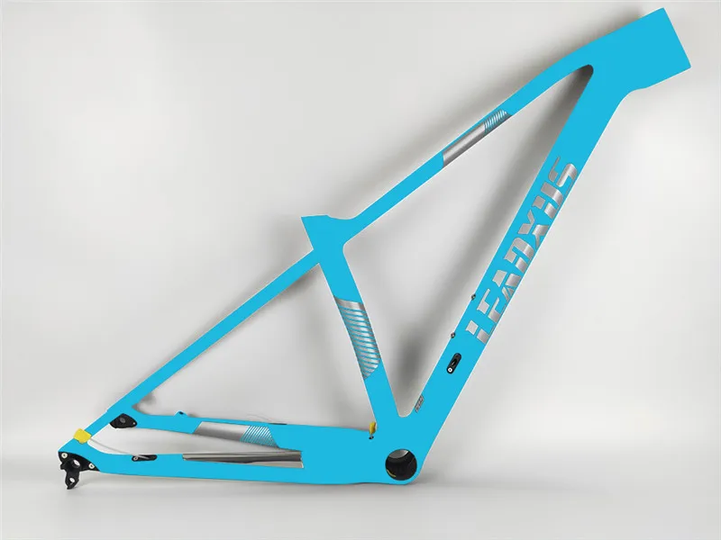 LEADXUS 29er, супер светильник, углеродное волокно, MTB, рама для велосипеда, быстросъемная/через ось, обмен, 29 дюймов, углеродная рама для горного велосипеда - Цвет: Sky blue