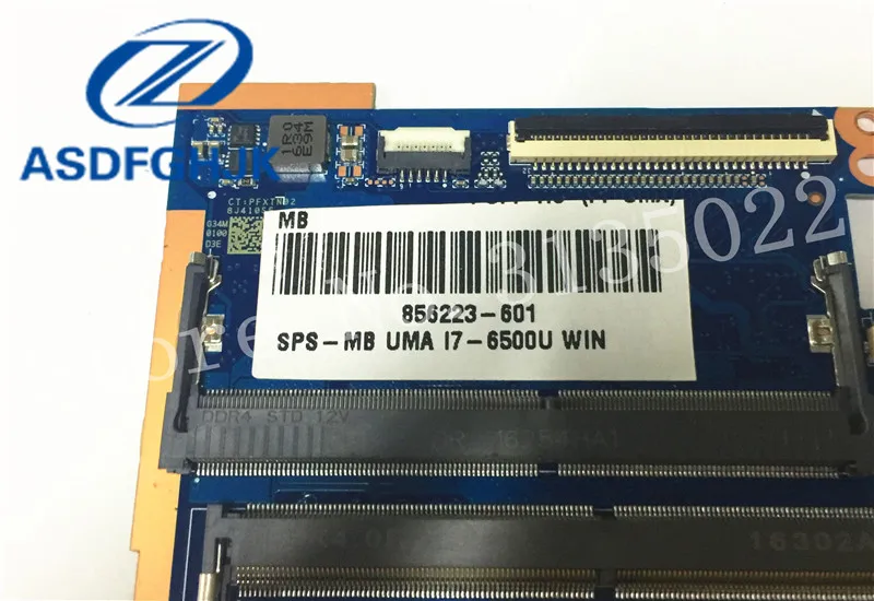 Материнская плата для ноутбука 856223-601 HP 15-AU материнская DAG34AMB6D0 DDR3L SR2EZ I7-6500U Non-integrated