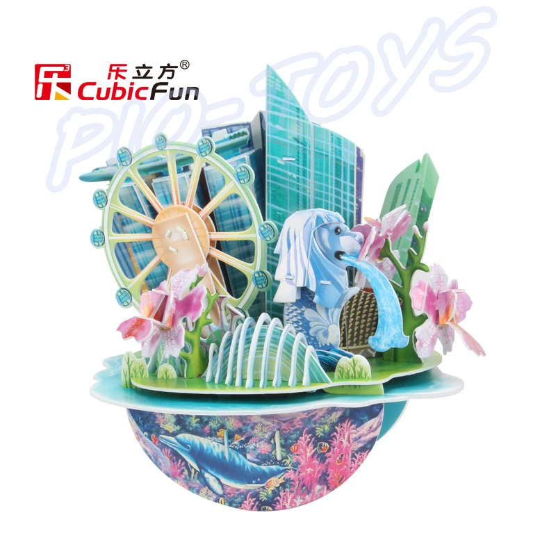 Новое поступление подарок городской пейзаж из Сингапура 3D пазл модель