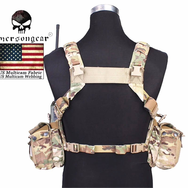 Emerson gear LBT 1961A-R нагрудная установка тактический жилет боевое снаряжение для страйкбола США нейлон Cordura EM2977 мультикам черный хаки