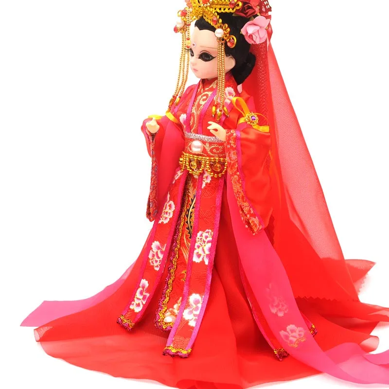 Китайский стиль старинный костюм Кукольное украшение как свадебный