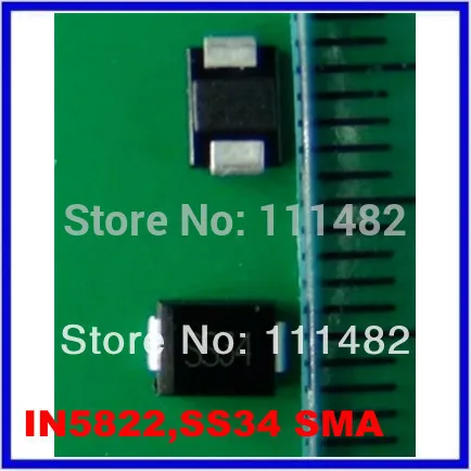 Новый 100 шт. SS34 DO 214AC SMA диод Шоттки 40V 3A 1N5822 IN5822|schottky diode 3a|schottky diodec c |