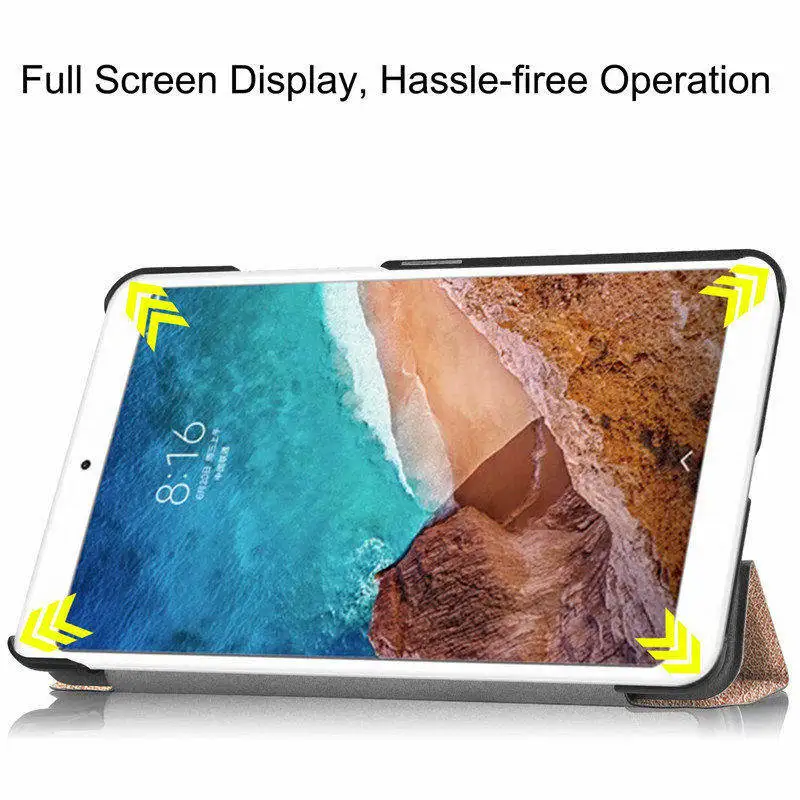 Тонкий флип-чехол из искусственной кожи для Xiao mi pad4 чехол на планшет 8 дюймов mi Pad 4 Stand Smart Painted защитный чехол для телефона