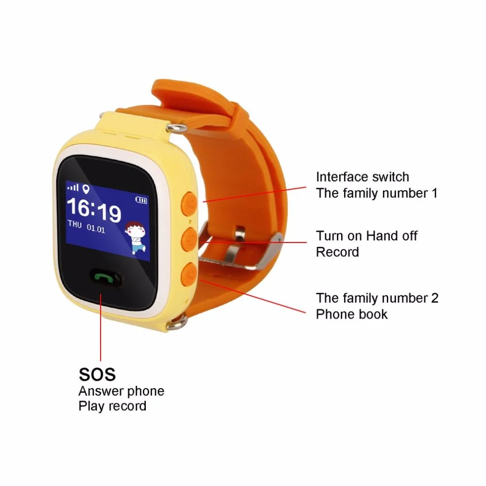 Q60 Детские Смарт часы безопасный SOS Вызов анти потерянный монитор трекер в