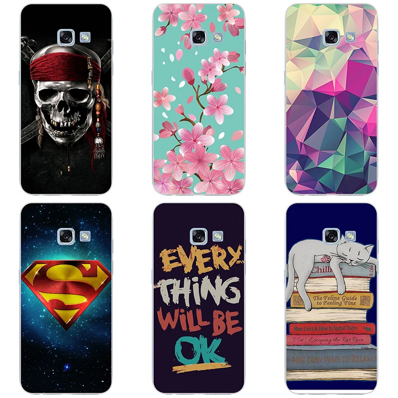 hard Plastic phone case cover For Samsung Galaxy A3 2017 SM-A320F/A320 shell printing Painted Flower |
