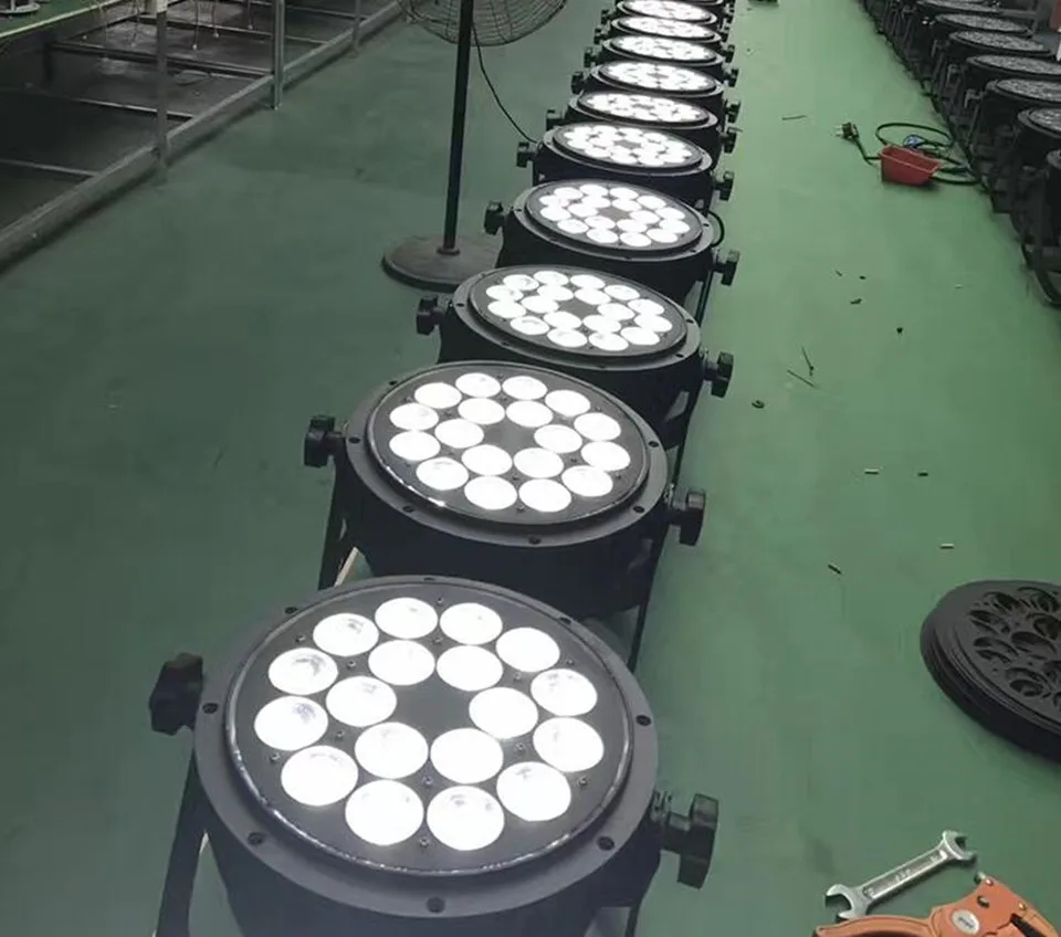 IP65 Водонепроницаемый 18x18 Вт Светодиодный светильник RGBWA UV 6в1 светодиодный Par DMX512 контроль профессионального сценического DJ оборудования диско светильник s
