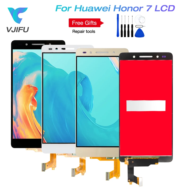 

10pcs/Lot For Huawei Honor 7 LCD Display Touch Screen Digitizer Assembly Replacement With Frame 5.2" For Huawei Honor 7 LCD