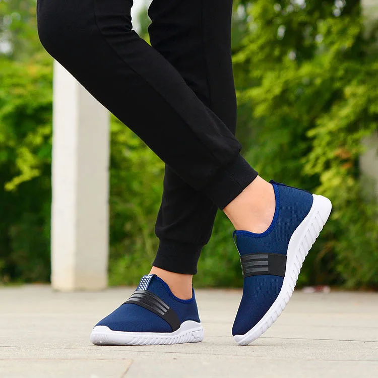 Summer New Style Men's Fashion Stripe Set Foot Casual Shoes Trend Low Help Mesh Ventilation | Обувь