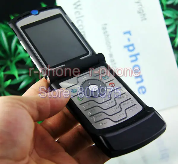 Оригинальный мобильный телефон Motorola V3 разблокированный RAZR русская клавиатура |