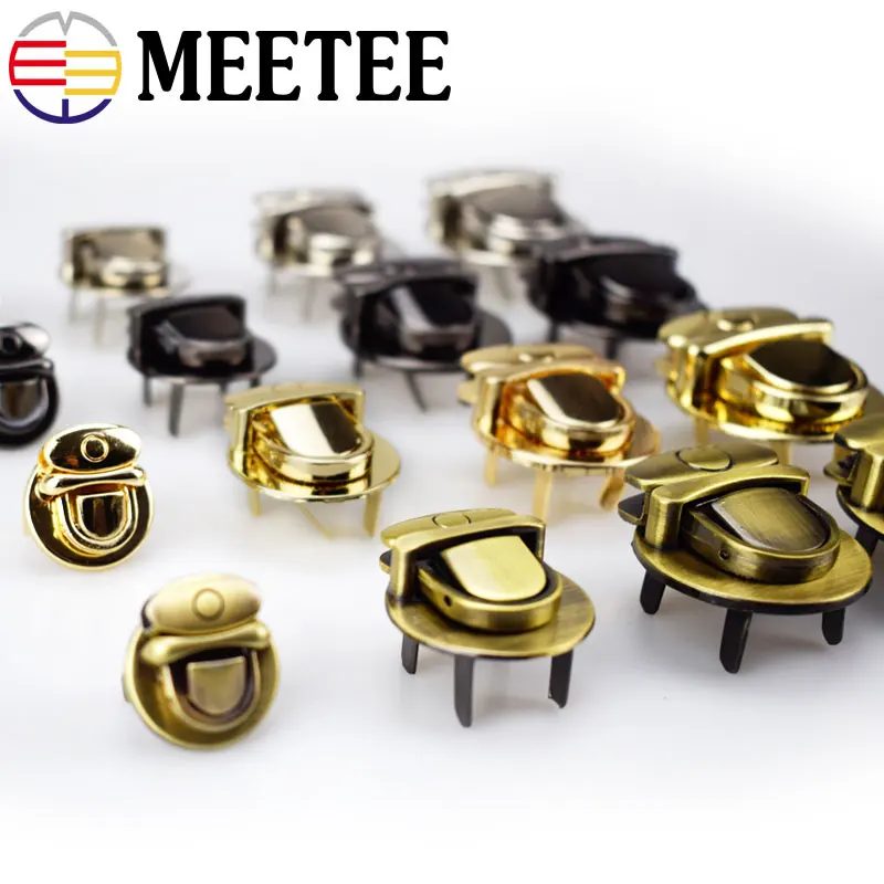 2 шт. Meetee Высокое качество утка замок с язычком сумки пряжкой Аппаратные