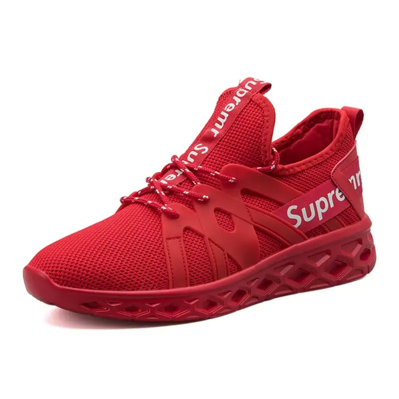 MYCORON New Arrivals Mens Shoes Sport Trainers White Black Red Luxury Designer Soft Comfortable Sneakers 2019 Erkek Ayakkabi | Обувь