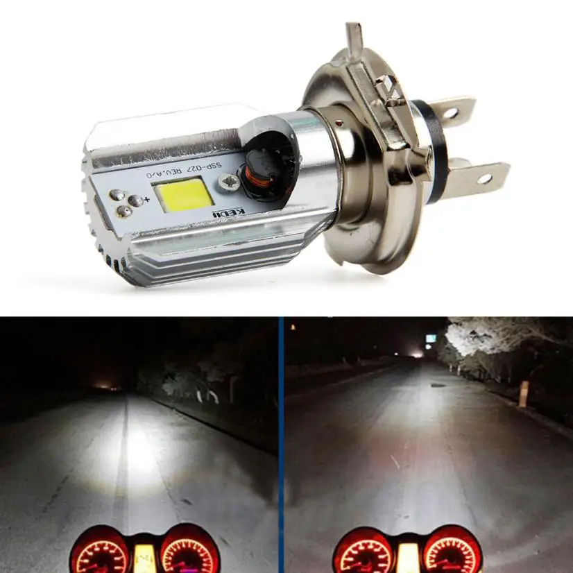 Светодиодные лампы для мотоциклетных фар CARPRIE H4 Cob Led 12 36 в 1000 лм h I LampScooter Apr27 Прямая