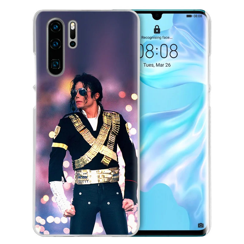 Майкл М. Джексон, танец чехол для huawei P20 P30 P Smart Nova 4 3i P10 P9 P8 Коврики 10 20 lite мини-видеокамера-регистратор с креплением к жесткий чехол для телефона pc
