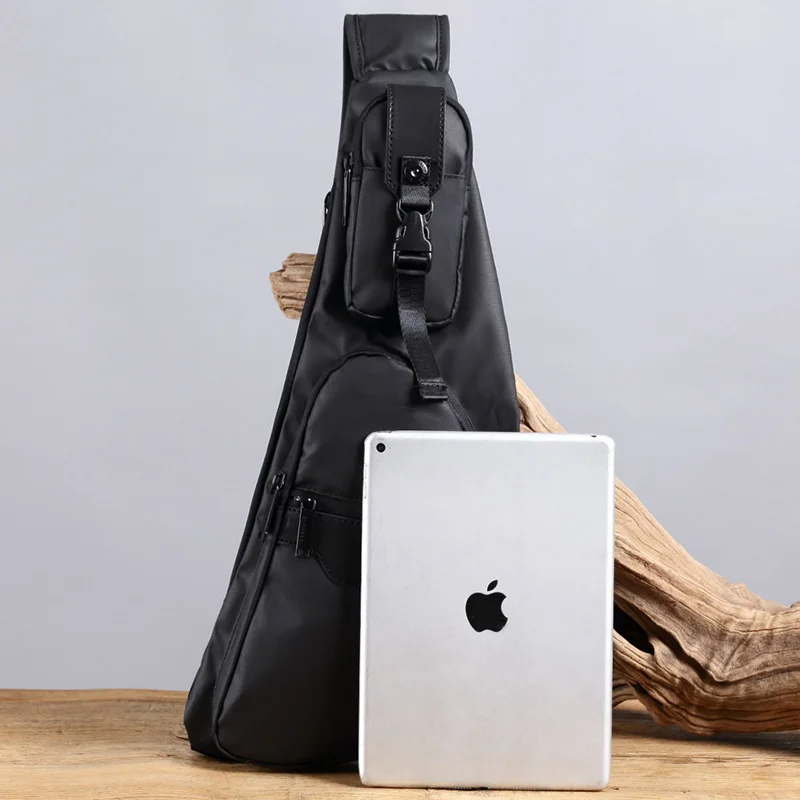 Рюкзак мужской нейлоновый нагрудная сумка через плечо Модный водонепроницаемый