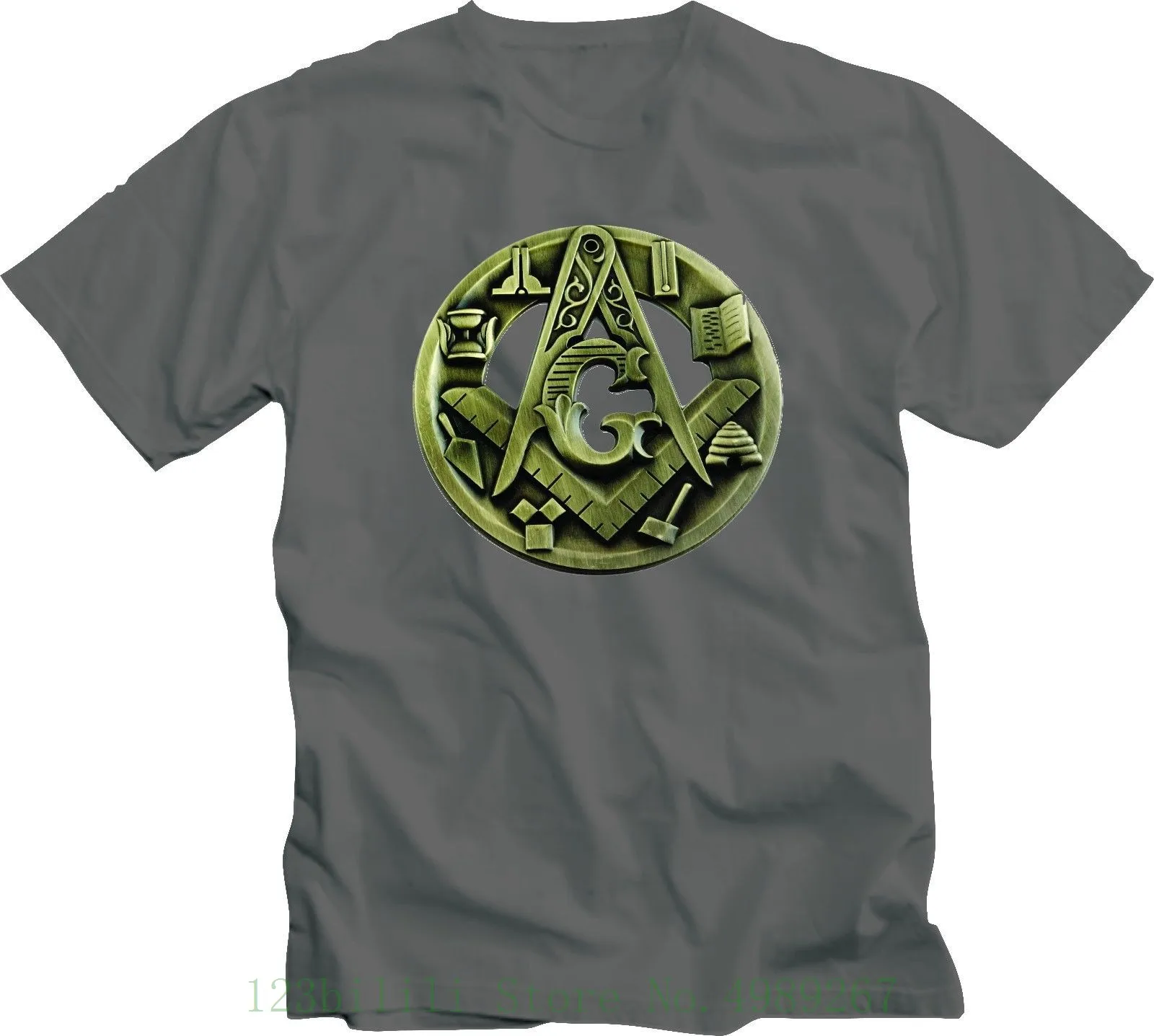 Freemason рубашка масонские рабочие инструменты спереди Логотип Футболка гордость