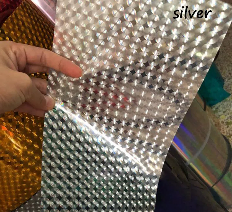 silver Блестки, лист, блестки, сырье, голографический эффект, ПВХ, блестки, произвольный крой, для рукоделия, свадебные украшения A0078L - Цвет: silver