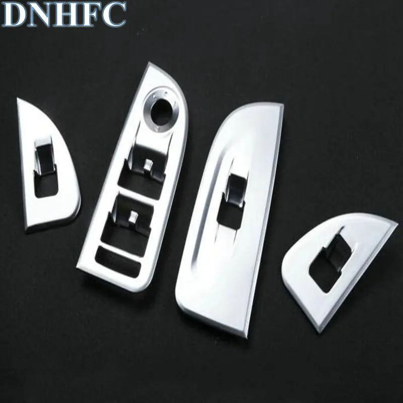 

DNHFC ABS Door armrest holder window glass lift switch button knob sticker trim cover for Alfa romeo giulia 2017 Car Accessories