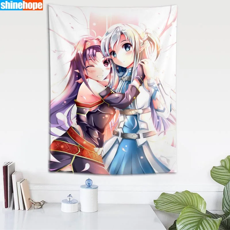 Anime Boy With Sword Tapestry Mandala Wall Hanging Wall Tapestry Psychedelic Farmhouse Decor Dorm Room Wall Carpet Wall Blanket - Цвет: Tapestry 22