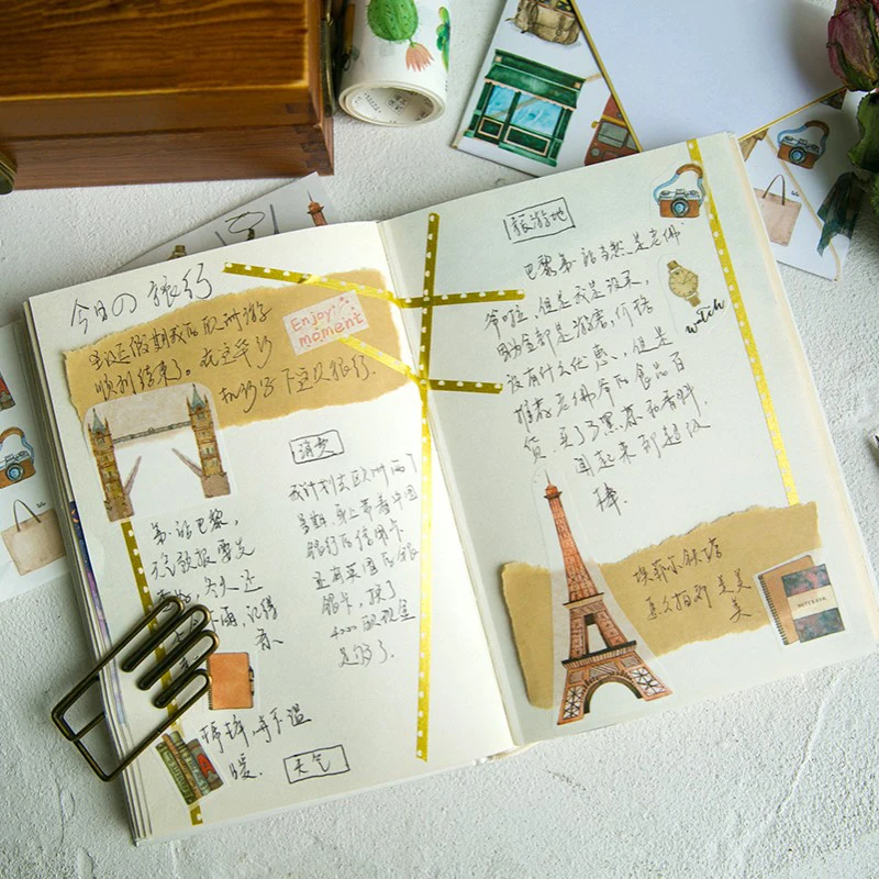 1 шт. 10 см x 3 м дорожный дневник кактус листья васи лента фотоальбом скрапбукинг