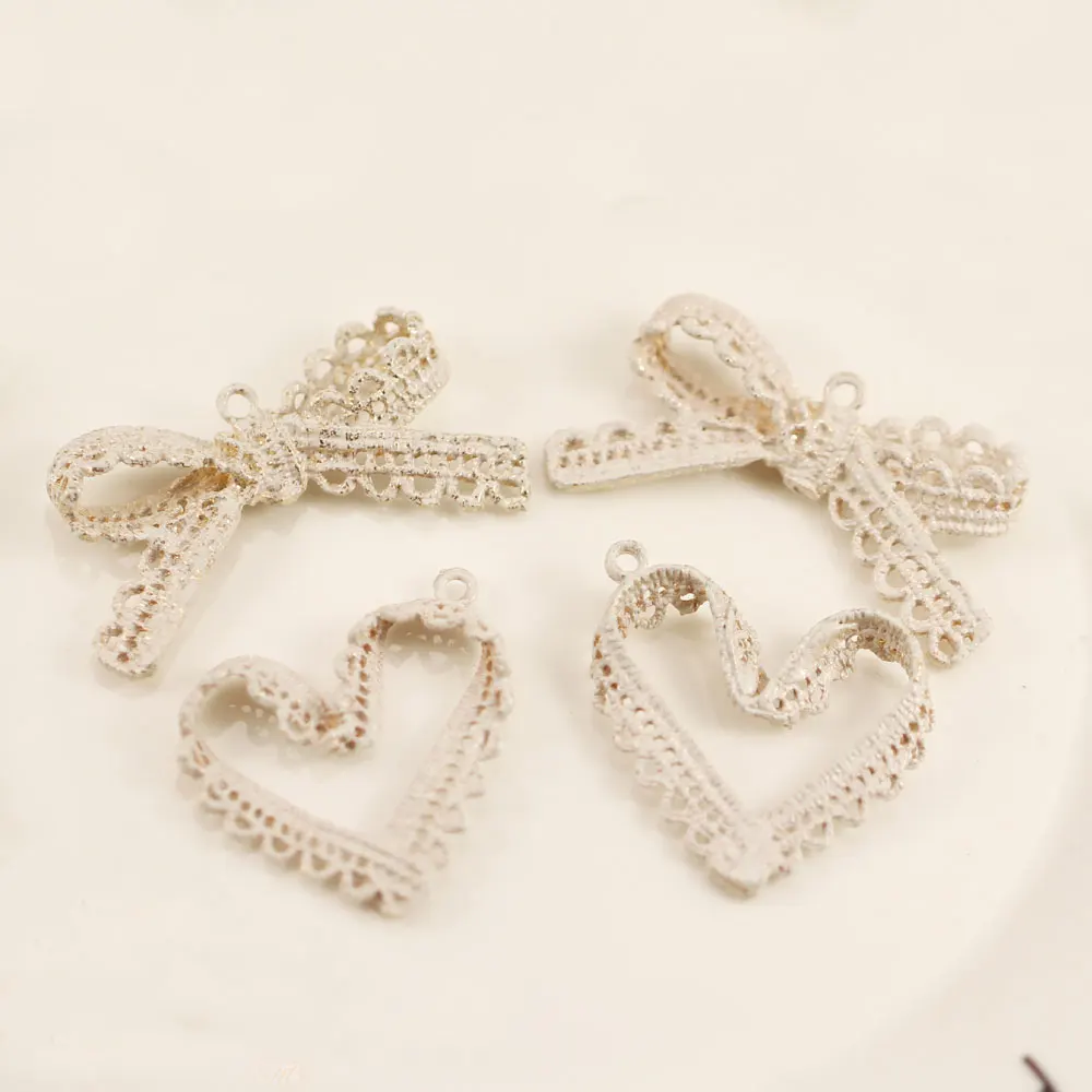 10 шт. Овальный спрей Лук Сердце плавающие эмалевые Подвески сплав кулон для