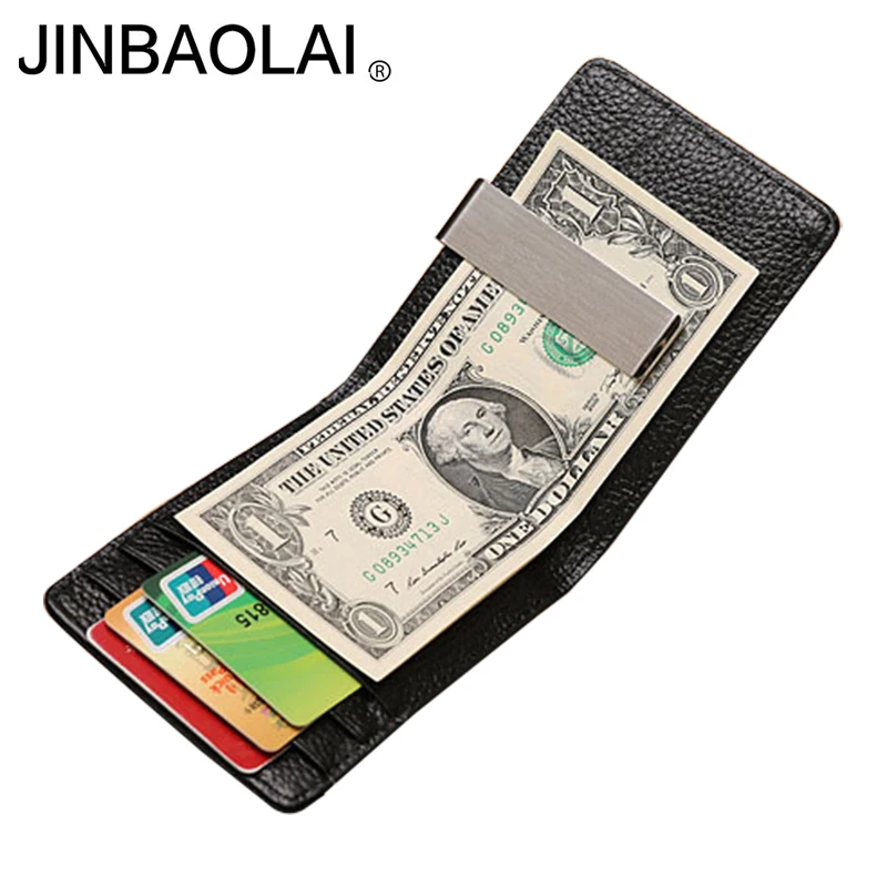 Мужской кошелек из натуральной кожи высокого качества черный для мужчин двойной